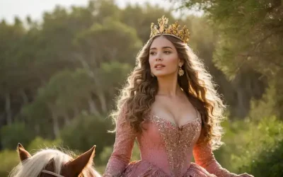 Mujer andaluza del siglo XVIII a caballo