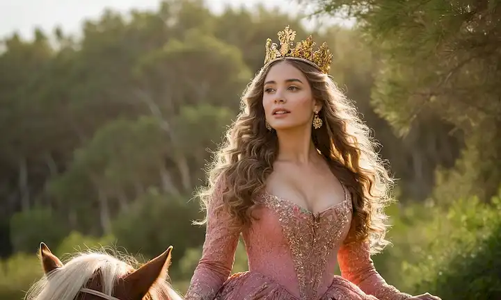Mujer andaluza del siglo XVIII a caballo